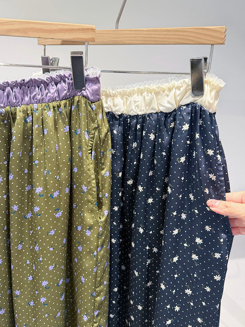 Daisy Polka Dot Printed Skirt (2 Colours)