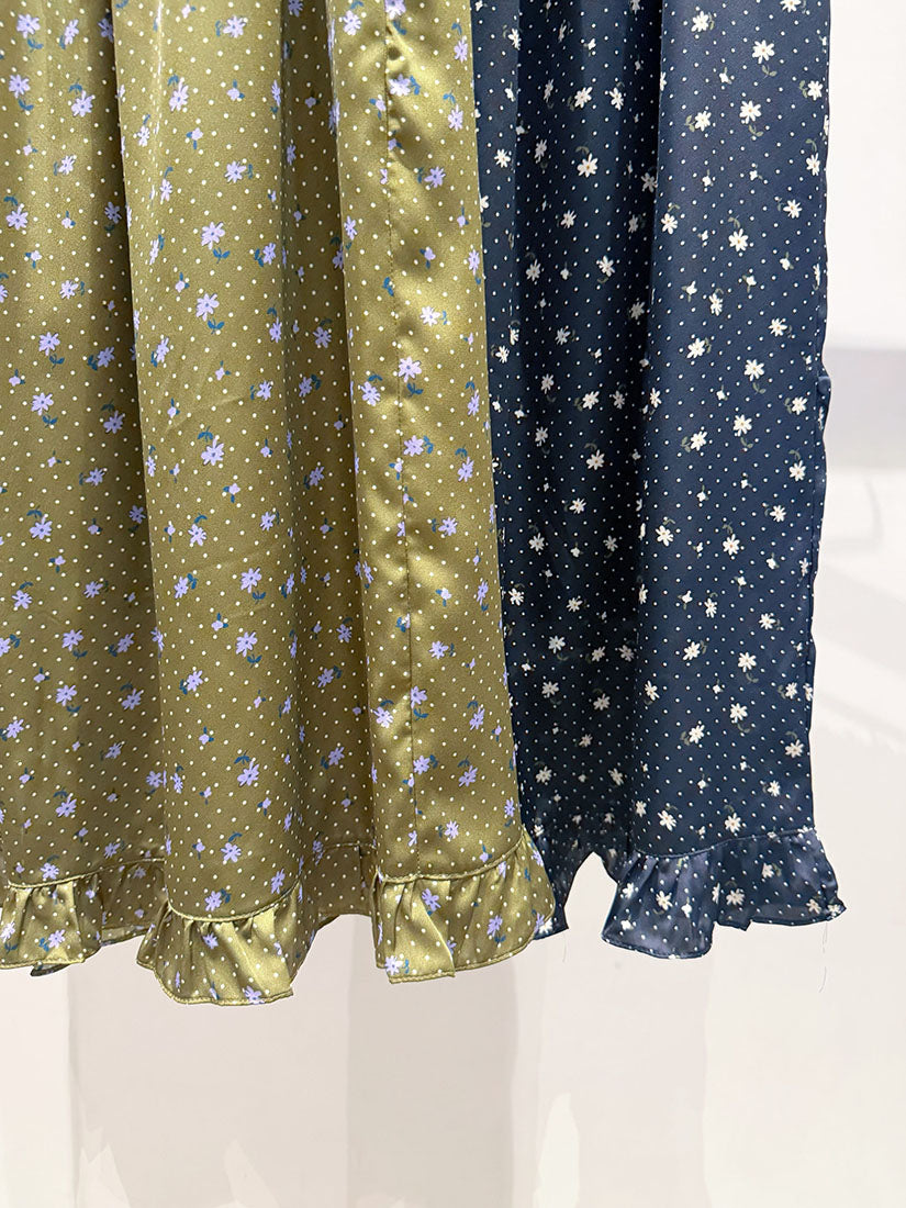 Daisy Polka Dot Printed Skirt (2 Colours)