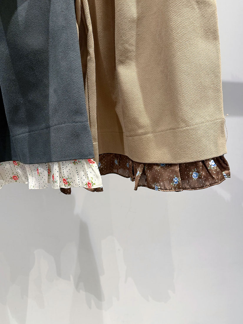 Printed Ruffle Hem Shorts (2 Colours)
