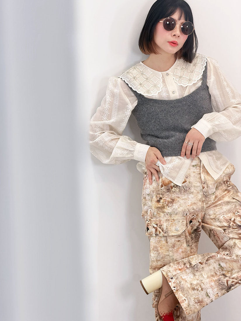 Swan Lake Printed Cargo Pants