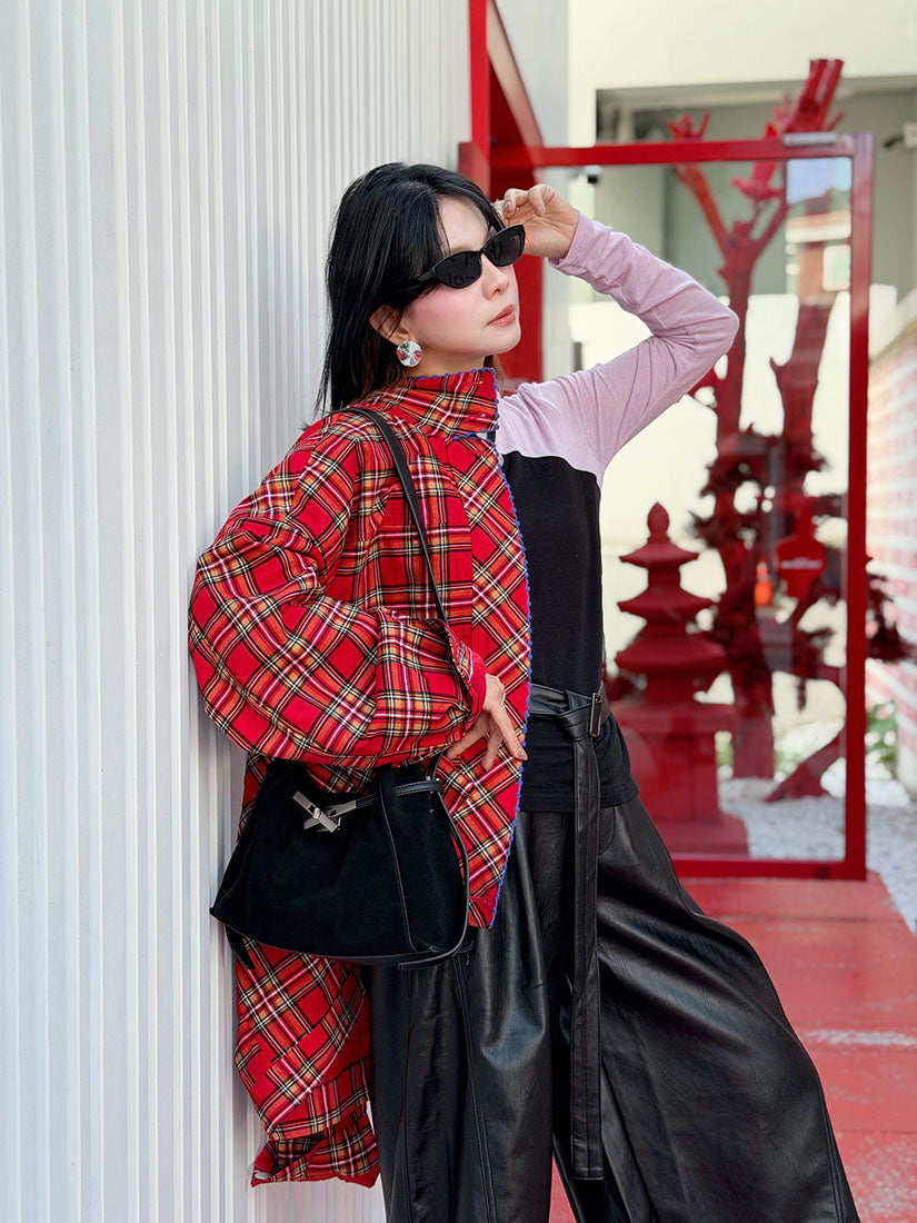 Belted Faux Leather Culottes (2 Colours)