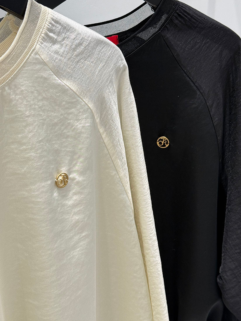 Satin Tie-Front Blouse (2 Colours)