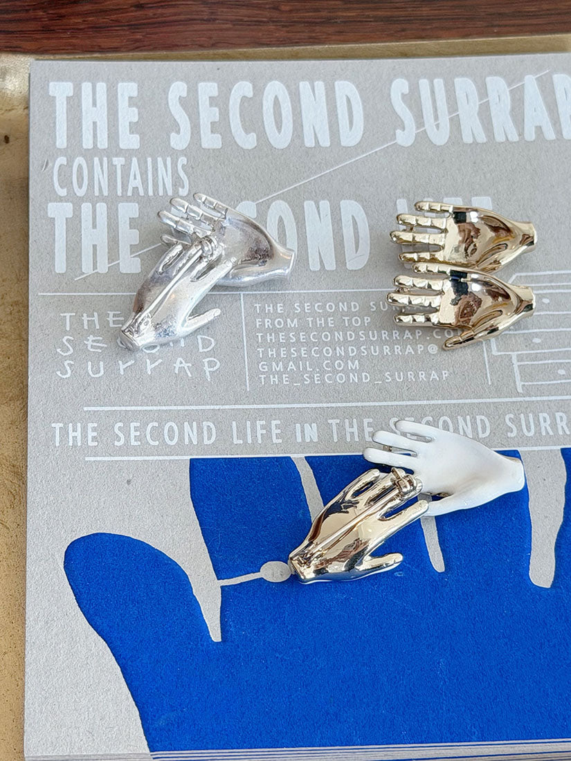 Metal Hand Brooch (3 Styles)