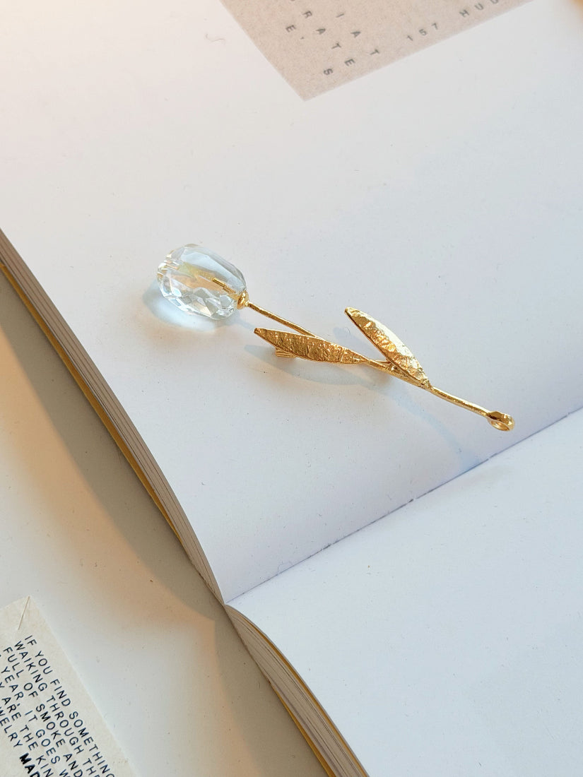 Glass Metallic Brooch (2 Styles)
