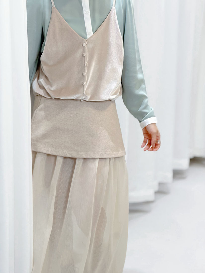 Belted Layered Skirt (2 Colours)