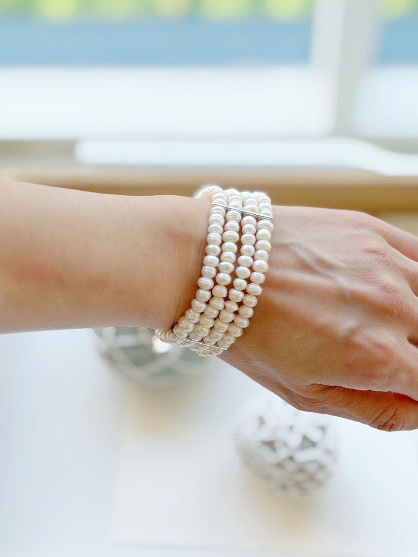 Freshwater Pearl Bead Bracelet (2 Styles)