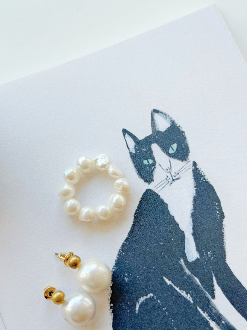 Freshwater Pearl Ring And Earrings (2 Styles)