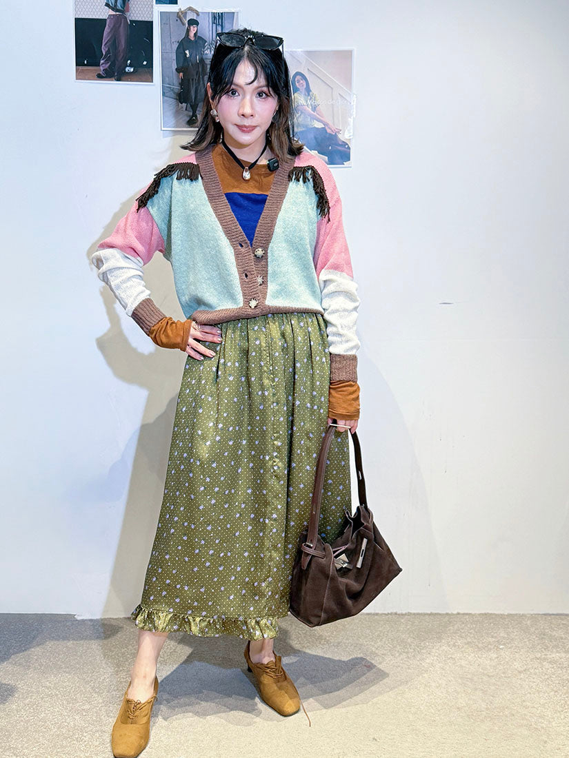 Daisy Polka Dot Printed Skirt (2 Colours)