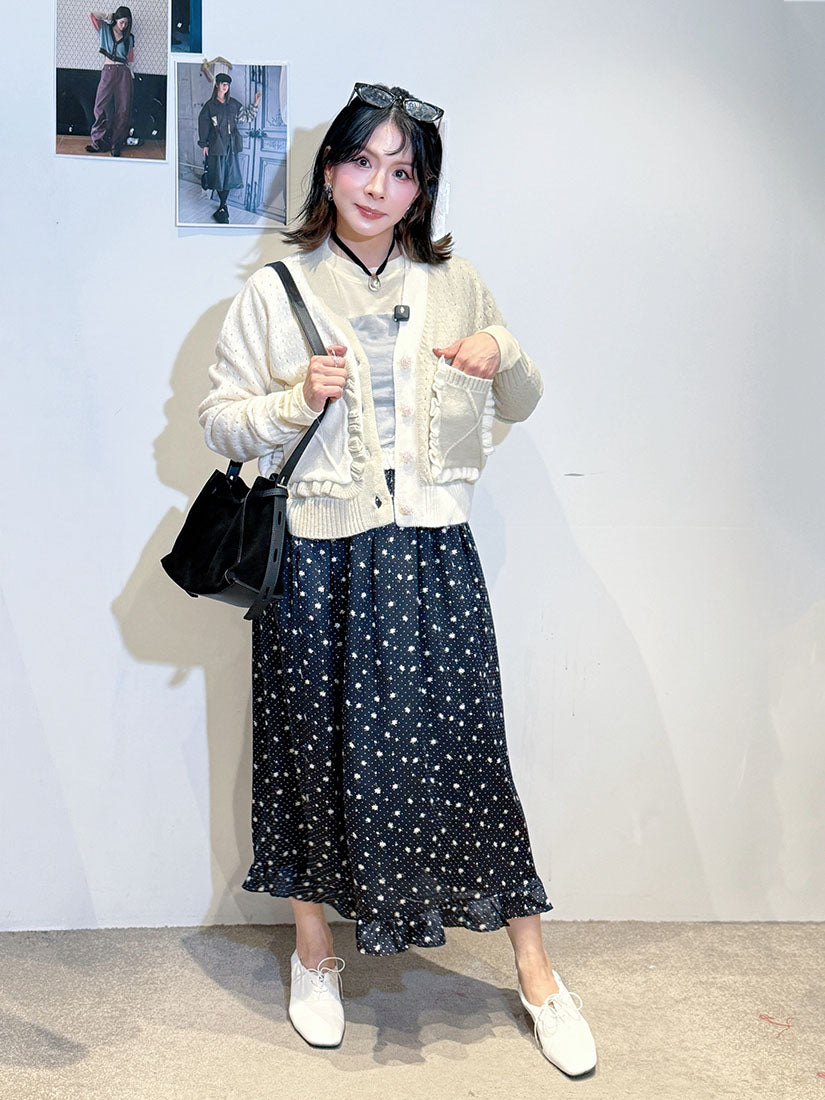 Daisy Polka Dot Printed Skirt (2 Colours)