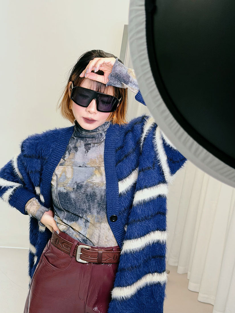 Lettuce Edge Tie Dye Printed Top (3 Colours)