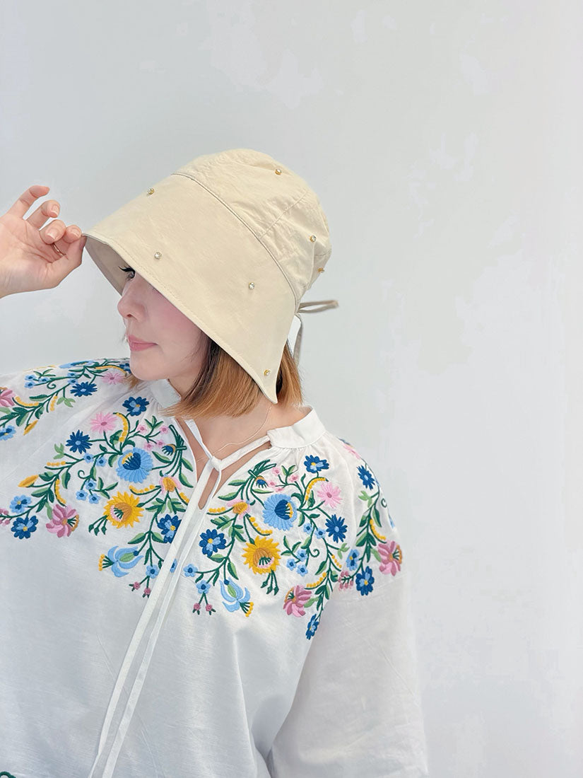 Embroidered Strappy Blouse