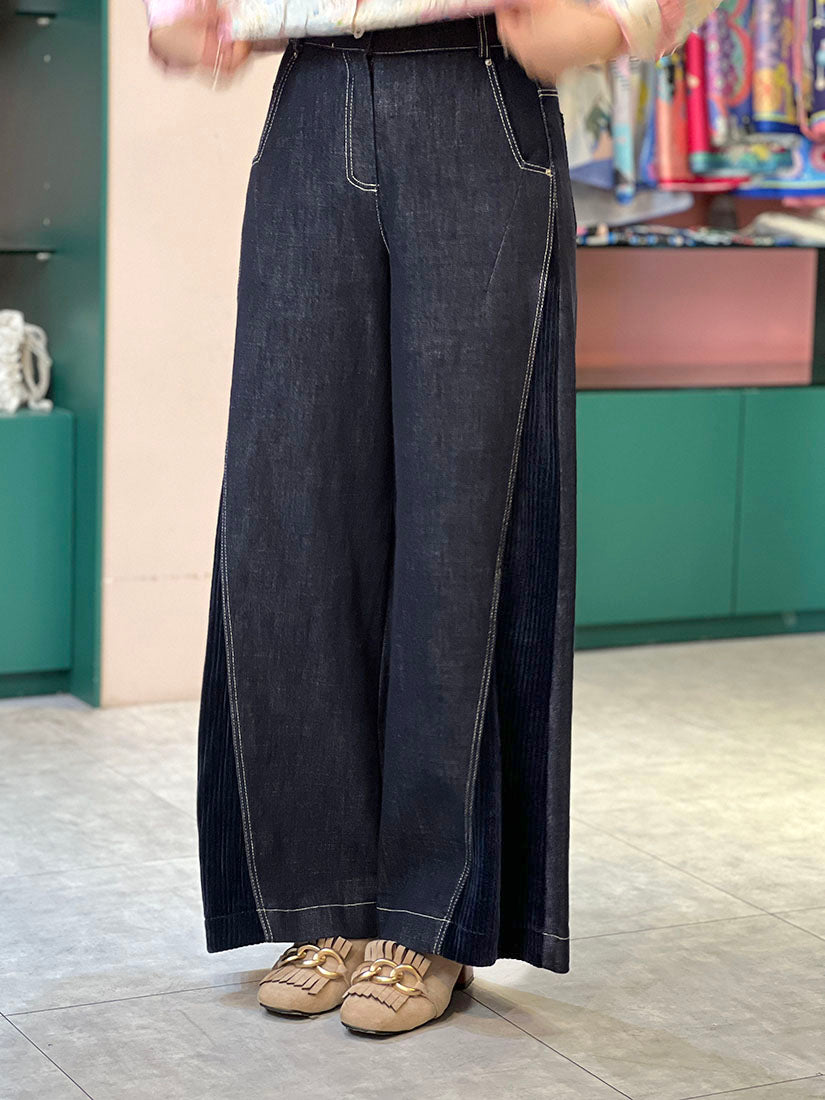 Corduroy Panel Jeans