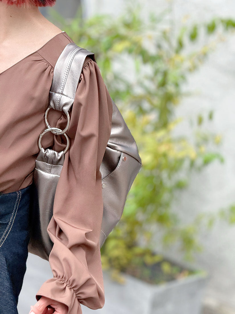 Croissant Leather Shoulder Bag (3 Colours)