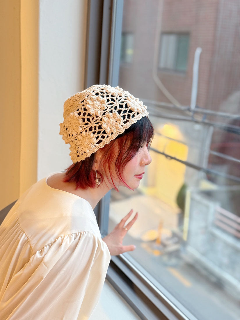 Crochet Knit Beanie(3 Colours)