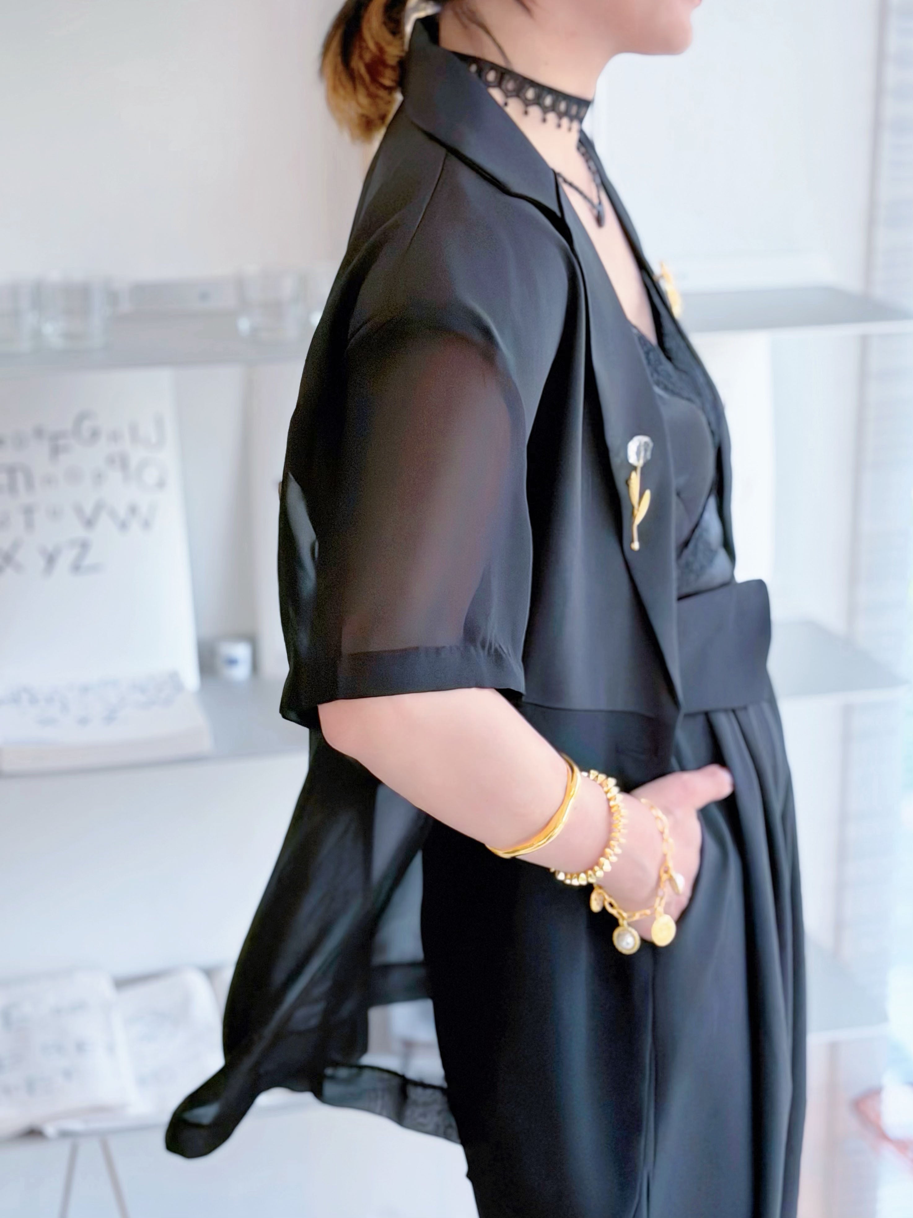 Half Mesh Panel Blazer (2 Colours)