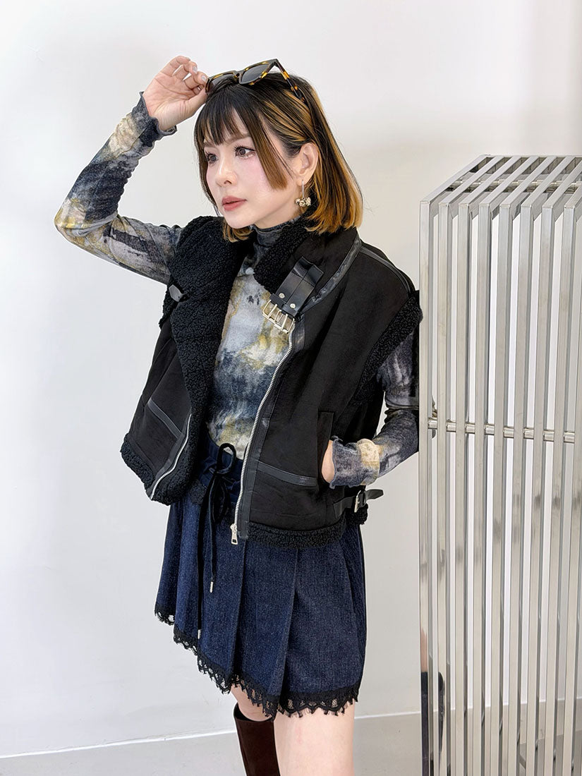 Lettuce Edge Tie Dye Printed Top (3 Colours)