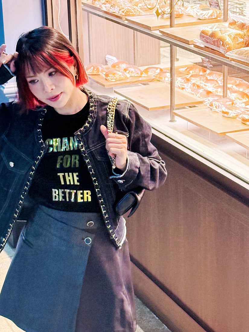 'Change For The Better' Velvet Tee (2 Colours)