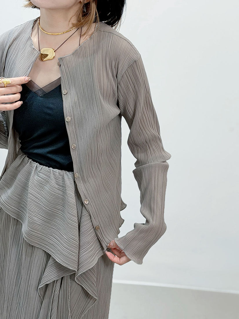 Scarf Waist Pleated Skirt (3 Colours)