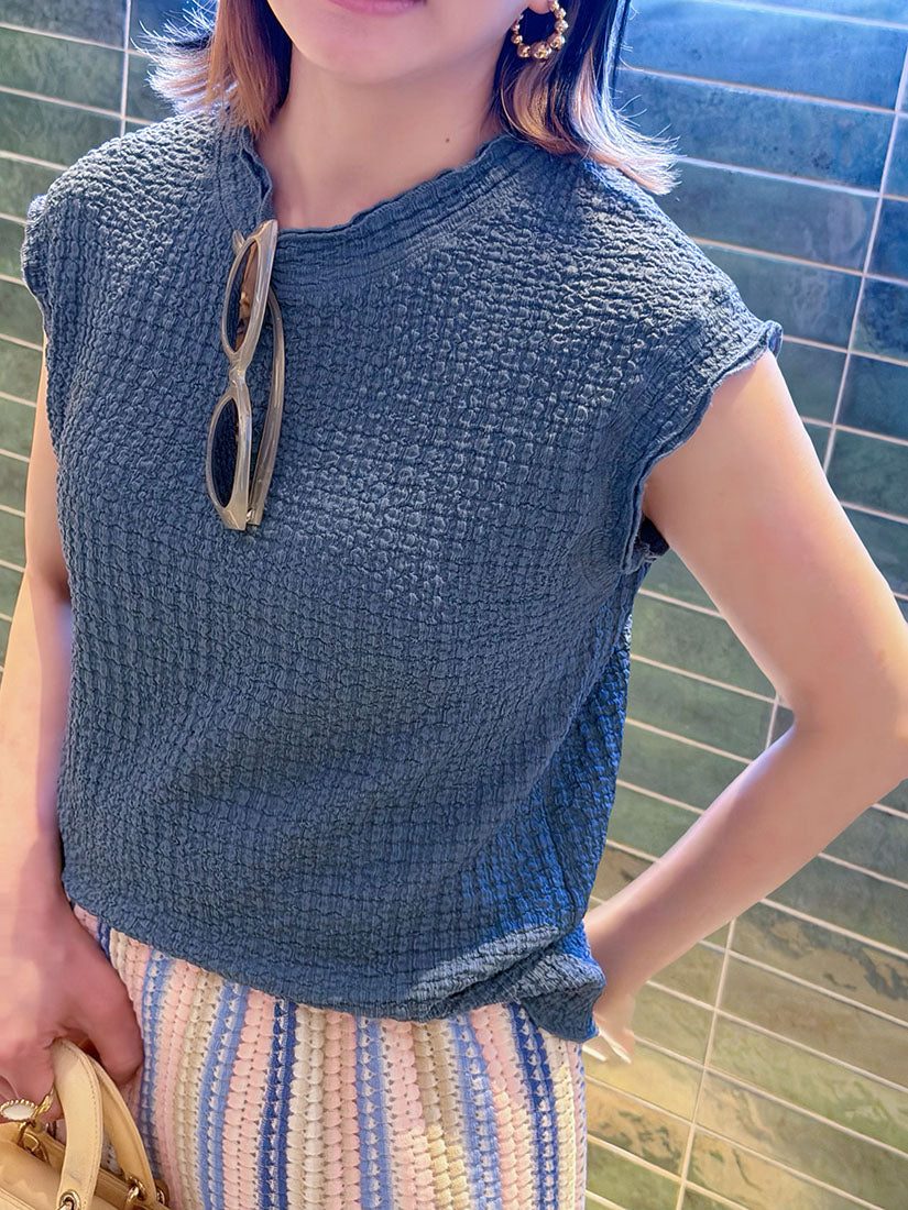 Layered Neck Smocked Vest Top (6 Colours)