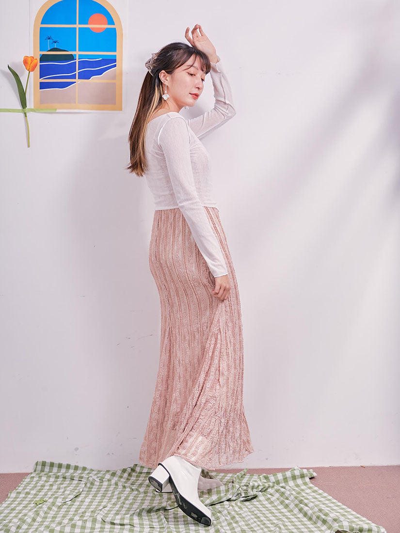 Lace Overall Slip Maxi Dress (2 Colours)