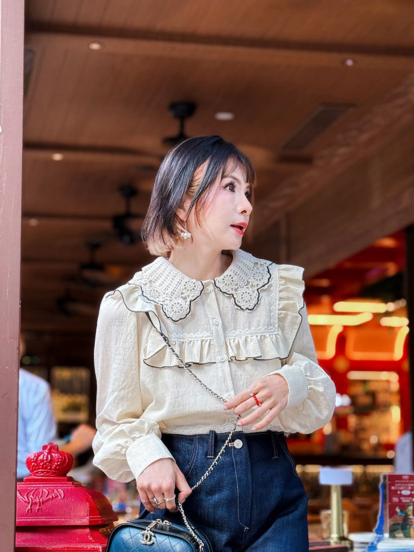 Crochet Collar Blouse