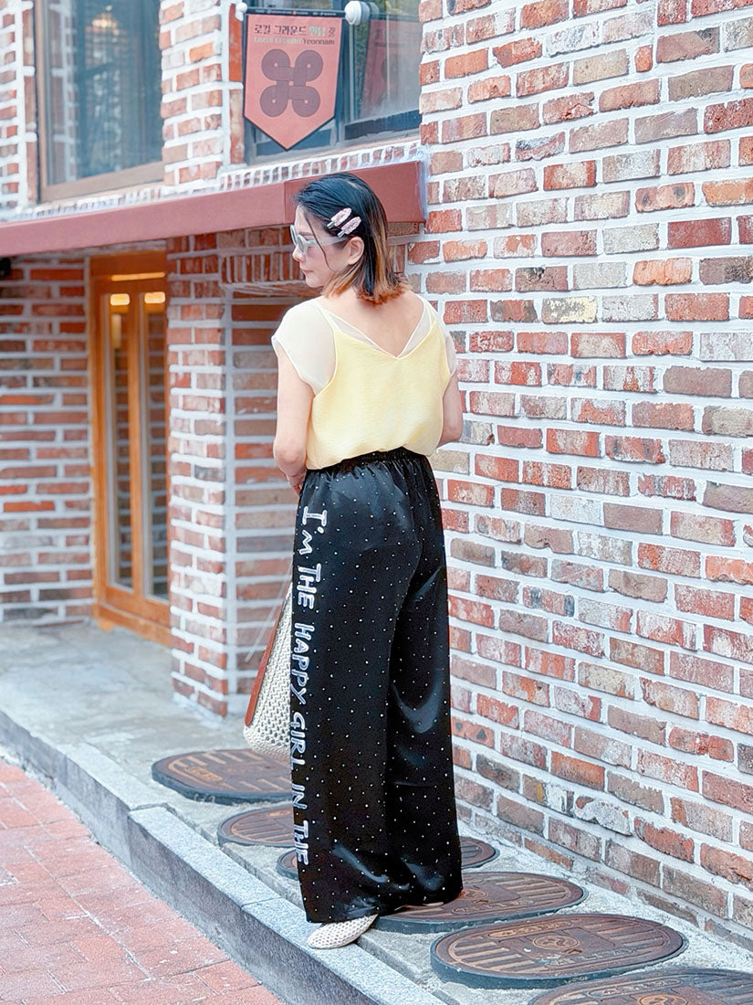 Hand Paint Hotfix Pants (2 Colours)