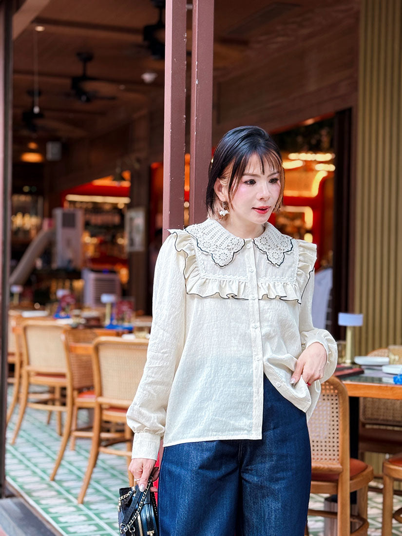 Crochet Collar Blouse