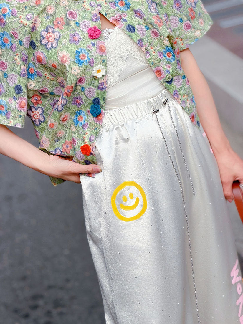Hand Paint Hotfix Pants (2 Colours)