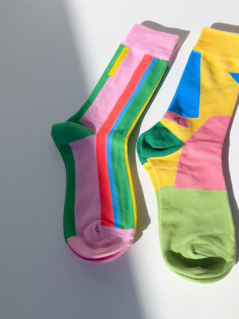 Colourblock Socks Set