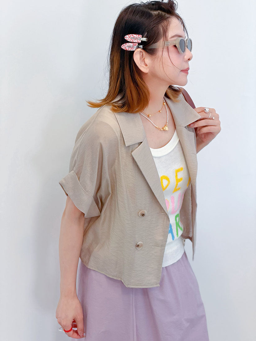 Lightweight Crop Blazer (6 Colours)