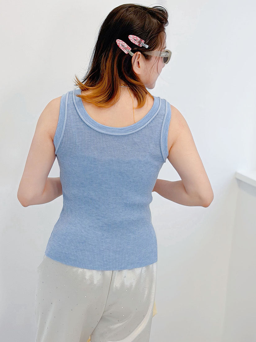 'Open Your Heart' Rib Tank Top (3 Colours)
