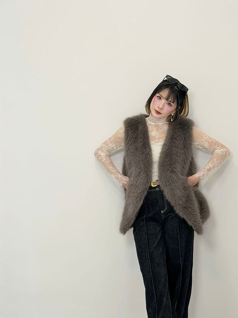 Chubby Faux Fur Vest (4 Colours)