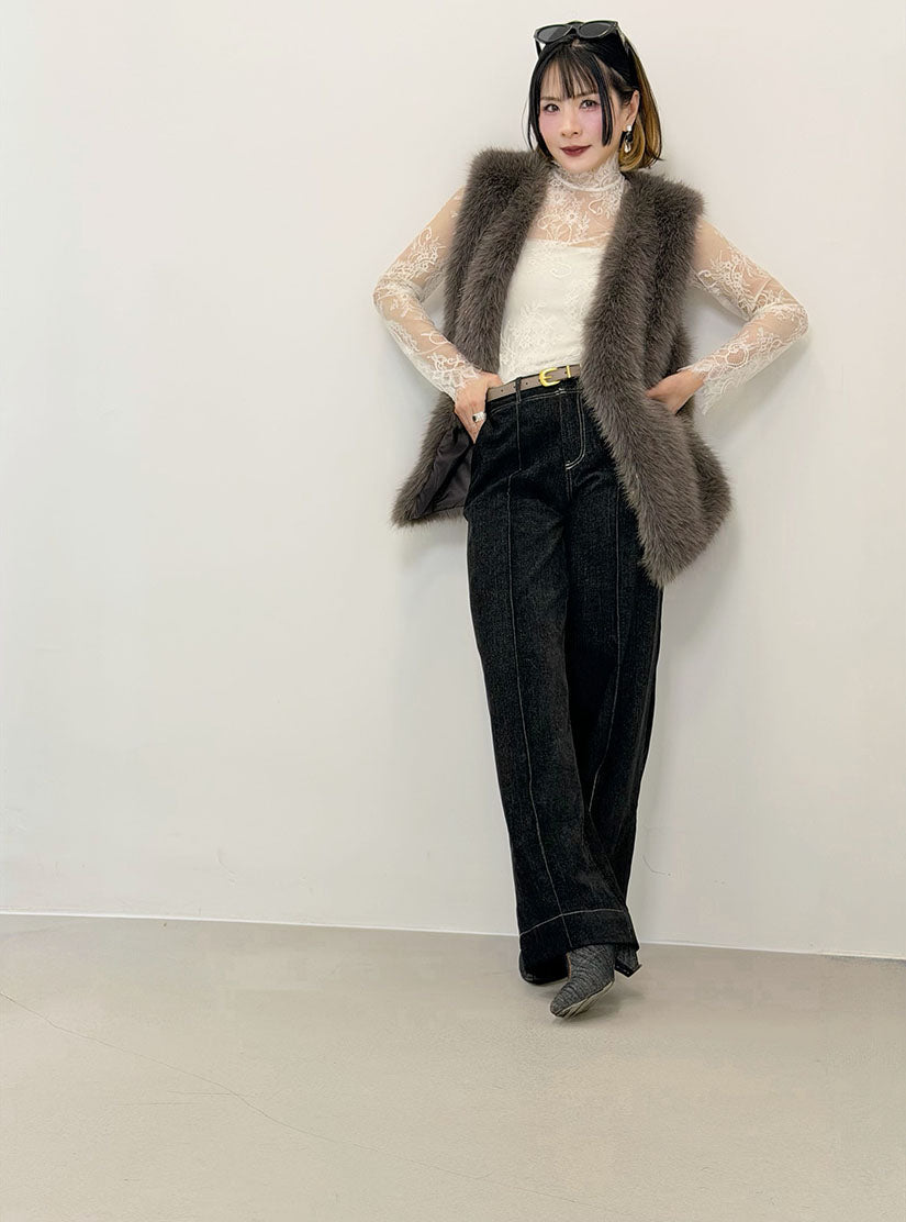 Chubby Faux Fur Vest (4 Colours)