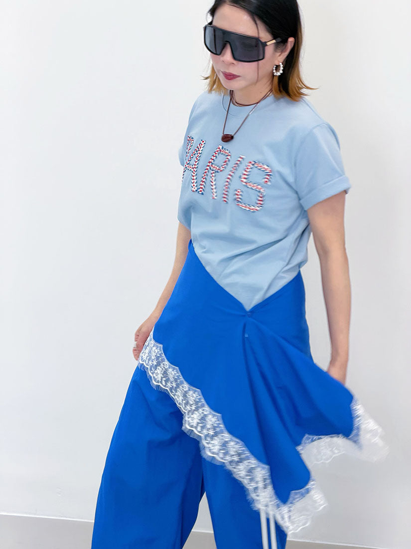 'Paris' Rope Embroidered Tee (4 Colours)