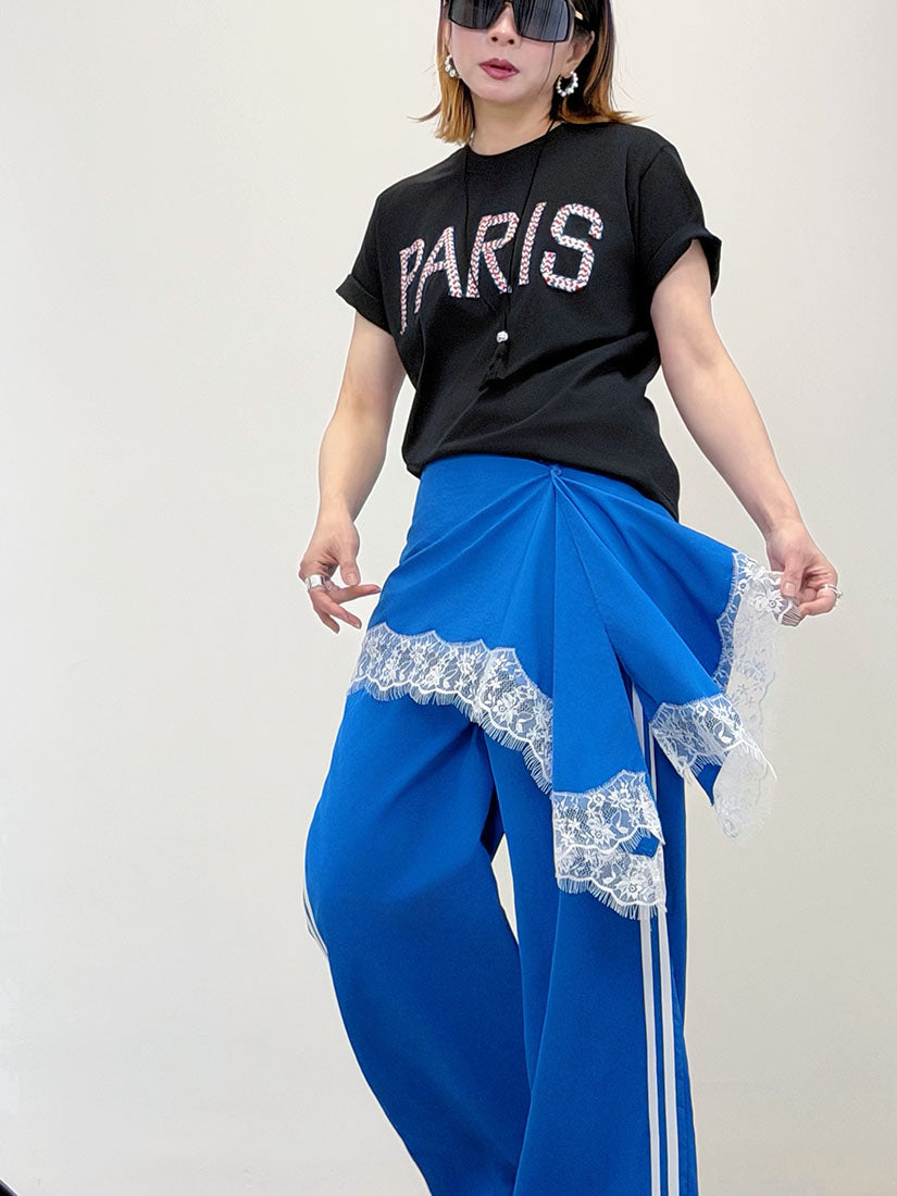'Paris' Rope Embroidered Tee (4 Colours)