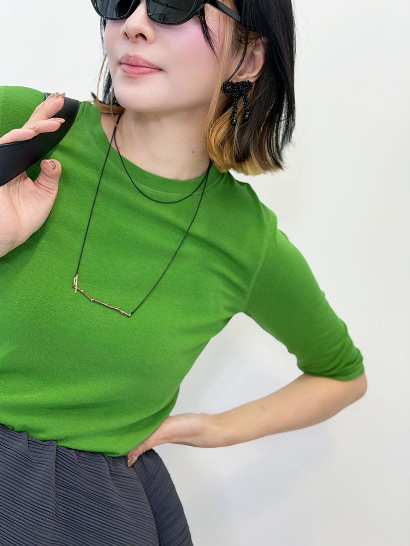 Twig With Bead String Necklace