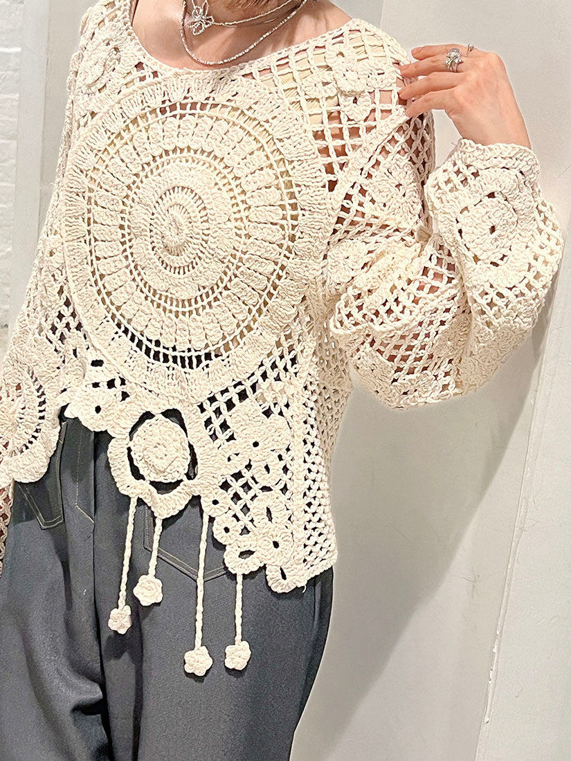 Crochet Knit Top