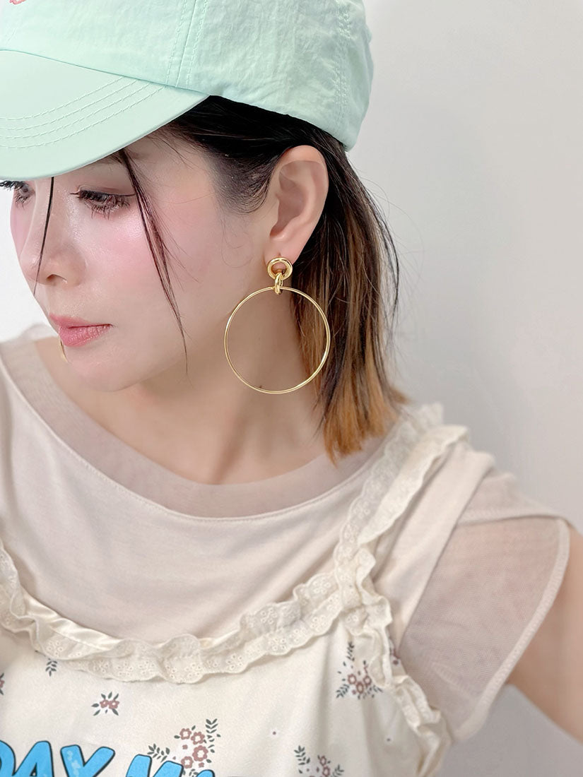 Hoop Drop Earrings (2 Colours)