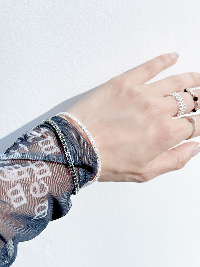 Silver Pin Chain Ring