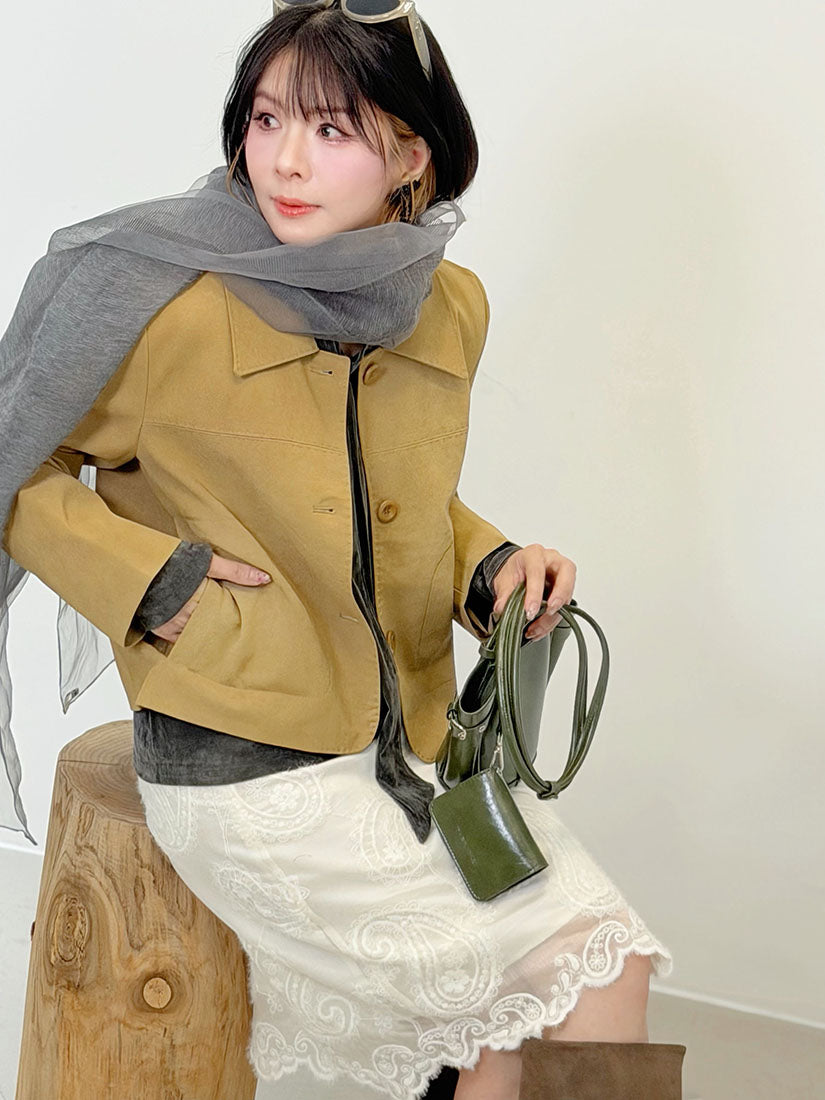 Paneled Leather Jacket (2 Colours)