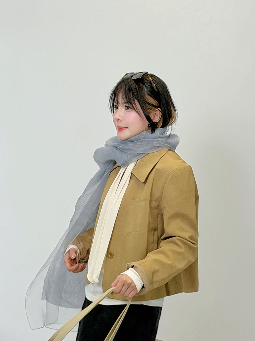 Paneled Leather Jacket (2 Colours)