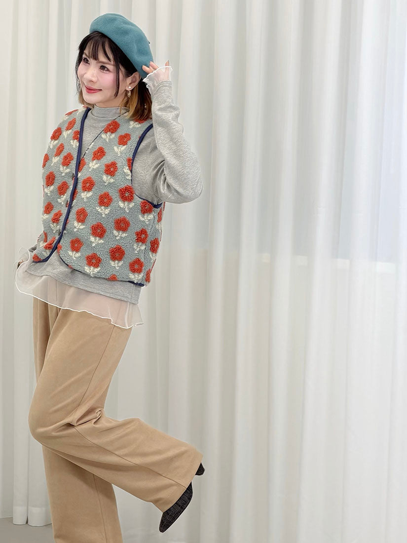 Suede Wide Leg Pants (2 Colours)