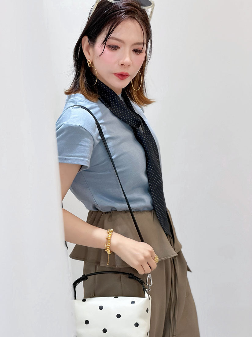 Leather Polka Dot Shoulder Bag (2 Colours)