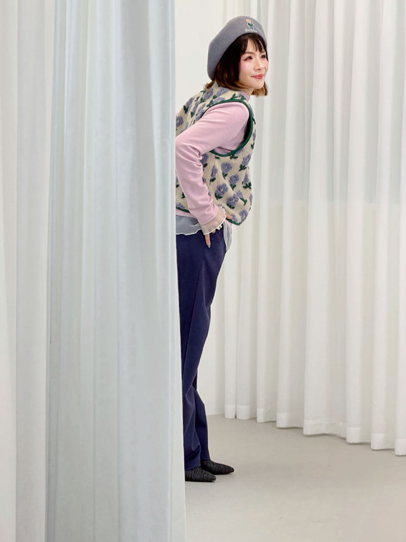 Floral Fleece Vest (2 Colours)