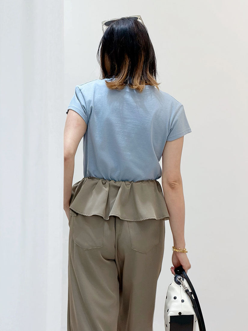 Ruffle Layered Waist Pants (3 Colours)