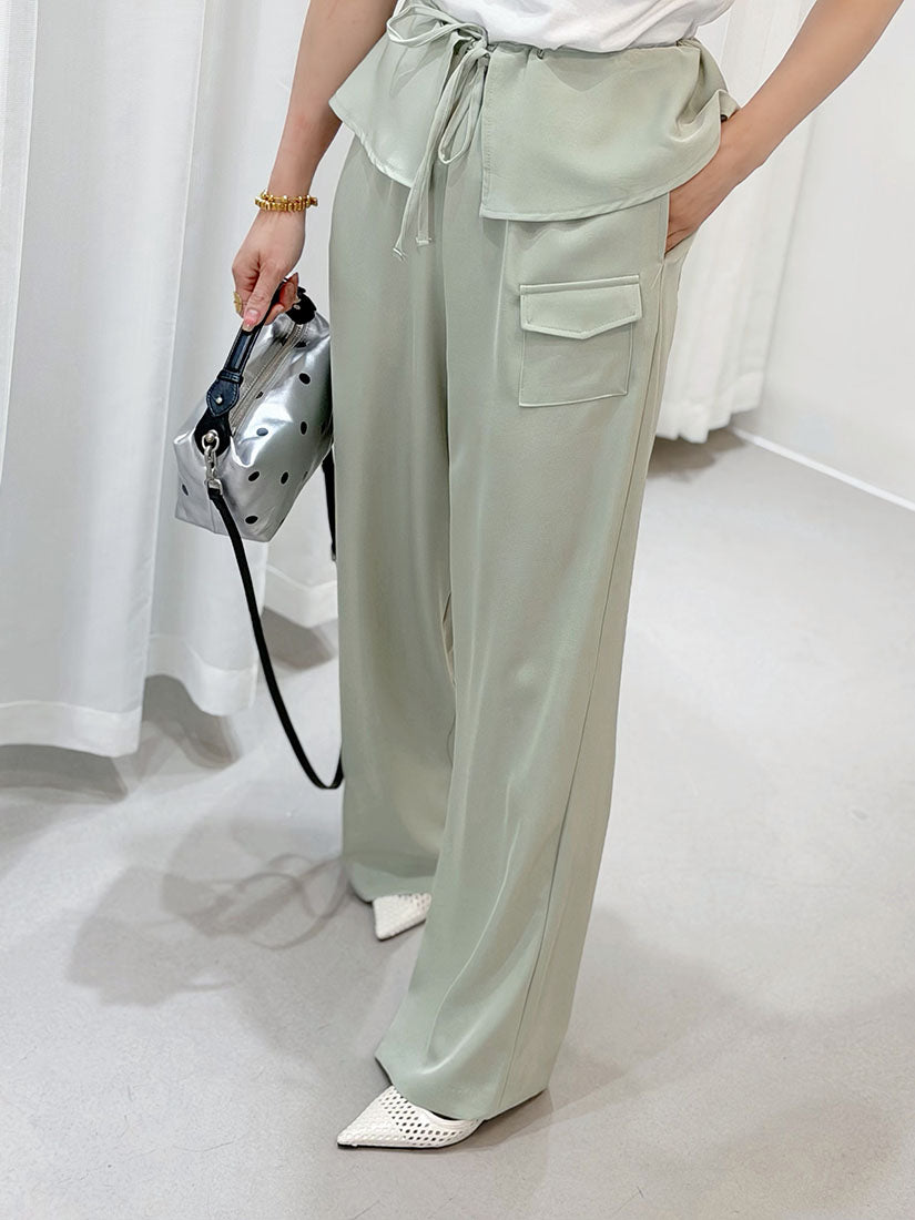 Ruffle Layered Waist Pants (3 Colours)