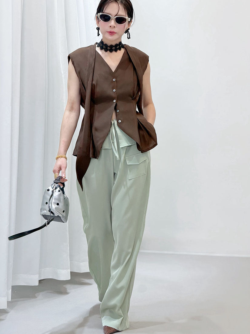 Scarf V Neck Waistcoat (2 Colours)