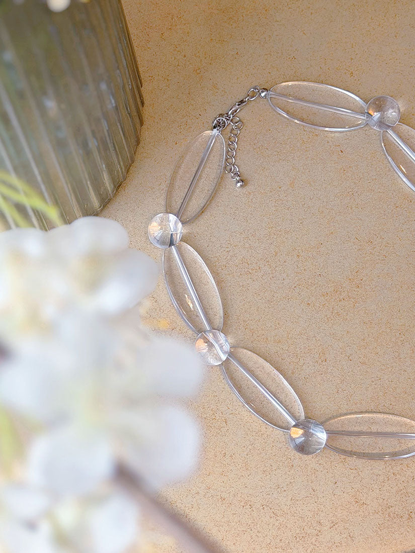 Clear Acrylic Necklace