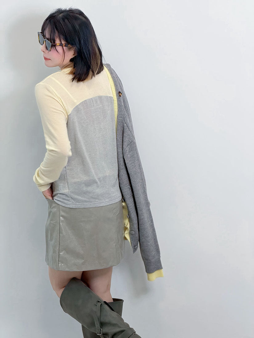 Leather Effect Skirt (2 Colours)