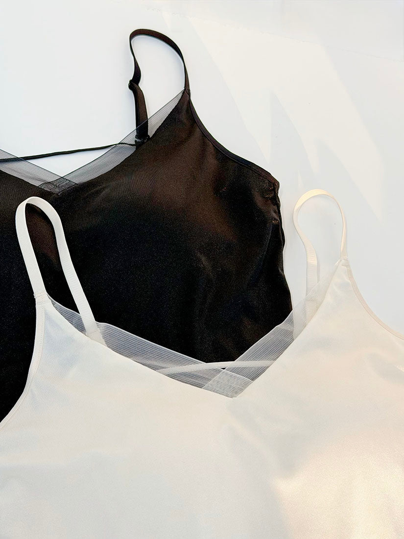 V-Neck Strappy Bra Top (2 Colours)